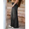EMMIOL Wide Leg Jeans for Women Mid High Rise Baggy Jeans Y2k Boyfriend Denim Pants Casual Loose Trousers Trendy with Pockets(Black)