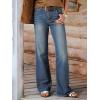 EMMIOL Wide Leg Jeans for Women Mid High Rise Baggy Jeans Y2k Boyfriend Denim Pants Casual Loose Trousers Trendy with Pockets(Dark Blue)