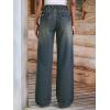 EMMIOL Wide Leg Jeans for Women Mid High Rise Baggy Jeans Y2k Boyfriend Denim Pants Casual Loose Trousers Trendy with Pockets(Denim Blue)