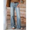 EMMIOL Wide Leg Jeans for Women Mid High Rise Baggy Jeans Y2k Boyfriend Denim Pants Casual Loose Trousers Trendy with Pockets(Light Blue)