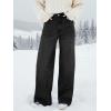 EMMIOL Women’s 2026 Wide Leg Jeans Distress Mid Waist Denim Pants Vintage Y2K Trousers(Black-(warm Fleece Lined))
