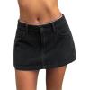 EMMIOL Skirts for Women Mid/Low Rised Sexy Mini Dress 2026 Trendy Fall Y2k Clothes Denim Skirt(Corduroy Black)