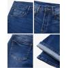 EMMIOL Flare Jeans for Women Trendy, Mid-High Waist Bootcut Bell Bottom Jeans, Stretchy Denim Y2K Pants with Pockets(A-dark Blue-mid Rised)