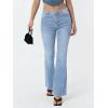 EMMIOL Flare Jeans for Women Trendy, Mid-High Waist Bootcut Bell Bottom Jeans, Stretchy Denim Y2K Pants with Pockets(A-light Blue-mid Rised)