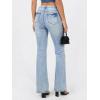 EMMIOL Flare Jeans for Women Trendy, Mid-High Waist Bootcut Bell Bottom Jeans, Stretchy Denim Y2K Pants with Pockets(A-mid Blue Wash-mid Rised)
