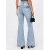 EMMIOL Flare Jeans for Women Trendy, Mid-High Waist Bootcut Bell Bottom Jeans, Stretchy Denim Y2K Pants with Pockets(B-mid Blue Wash-mid Rise)
