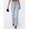 EMMIOL Flare Jeans for Women Trendy, Mid-High Waist Bootcut Bell Bottom Jeans, Stretchy Denim Y2K Pants with Pockets(C-light Blue Wash-mid Rise)