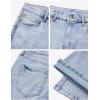 EMMIOL Flare Jeans for Women Trendy, Mid-High Waist Bootcut Bell Bottom Jeans, Stretchy Denim Y2K Pants with Pockets(C-light Blue Wash-mid Rise)