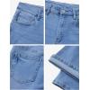 EMMIOL Flare Jeans for Women Trendy, Mid-High Waist Bootcut Bell Bottom Jeans, Stretchy Denim Y2K Pants with Pockets(C-light Blue-mid Rise)