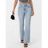 EMMIOL Flare Jeans for Women Trendy, Mid-High Waist Bootcut Bell Bottom Jeans, Stretchy Denim Y2K Pants with Pockets(C-mid Blue Wash-mid Rise)