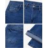 EMMIOL Flare Jeans for Women Trendy, Mid-High Waist Bootcut Bell Bottom Jeans, Stretchy Denim Y2K Pants with Pockets(C-mid Blue-mid Rise)