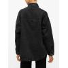 EMMIOL Women Denim Shirts Oversized Long Sleeve Button Down Blouse Distresse Jean Jacket Fall Outfits 2026(Black)