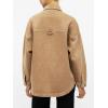 EMMIOL Women Denim Shirts Oversized Long Sleeve Button Down Blouse Distresse Jean Jacket Fall Outfits 2026(C1 Brown)