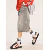 EMMIOL Women Jean Jorts Baggy Loose Fit Jean Shorts 2026 Summer Trendy Wide Leg Long Denim Shorts Y2K Clothes(Ab004-grey)