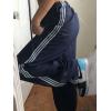 EMMIOL Y2K Baggy Nylon Track Pants Women High Waist Contrast Trousers(Blue)