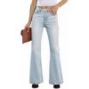 B-light Blue Wash-mid Rise