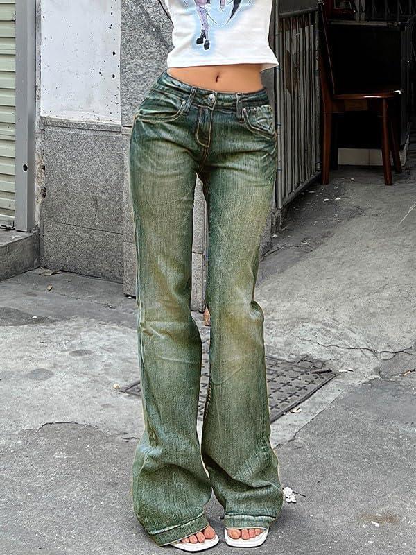 image:imageEMMIOL Women Baggy Jeans MidLow Waist Boyfriend Streetwear Vintage Jeans Wide Leg Denim PantsBluegreen