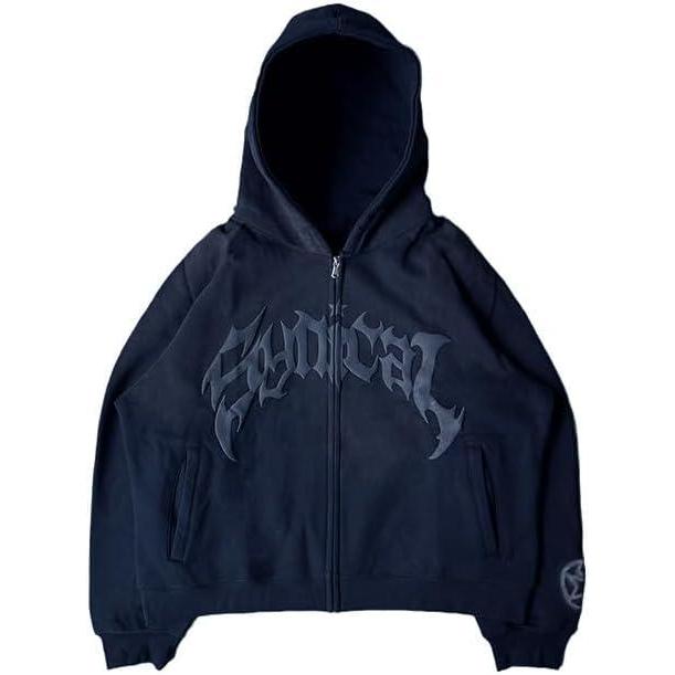 image:imageEMMIOL Balaclava Oversized Full Zip Hoodie With BuiltIn Wind Proof Mask Long Sleeve Pullover Sweatshirt With PocketBdark Blue