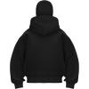 EMMIOL Balaclava Oversized Full Zip Hoodie With Built-In Wind Proof Mask Long Sleeve Pullover Sweatshirt With Pocket(A-black)