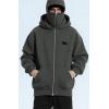 EMMIOL Balaclava Oversized Full Zip Hoodie With Built-In Wind Proof Mask Long Sleeve Pullover Sweatshirt With Pocket(A-dark Grey)