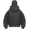 EMMIOL Balaclava Oversized Full Zip Hoodie With Built-In Wind Proof Mask Long Sleeve Pullover Sweatshirt With Pocket(A-dark Grey)