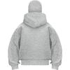 EMMIOL Balaclava Oversized Full Zip Hoodie With Built-In Wind Proof Mask Long Sleeve Pullover Sweatshirt With Pocket(A-light Grey)