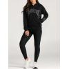 EMMIOL Balaclava Oversized Full Zip Hoodie With Built-In Wind Proof Mask Long Sleeve Pullover Sweatshirt With Pocket(B-black)