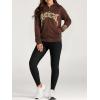 EMMIOL Balaclava Oversized Full Zip Hoodie With Built-In Wind Proof Mask Long Sleeve Pullover Sweatshirt With Pocket(B-coffee)