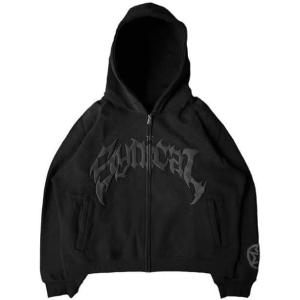 EMMIOL Balaclava Oversized Full Zip Hoodie With Built-In Wind Proof Mask Long Sleeve Pullover Sweatshirt With Pocket(B-black)