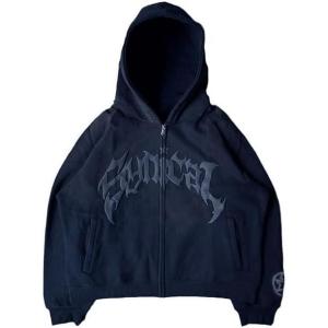 EMMIOL Balaclava Oversized Full Zip Hoodie With Built-In Wind Proof Mask Long Sleeve Pullover Sweatshirt With Pocket(B-dark Blue)
