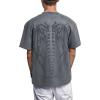 EMMIOL Oversized Graphic Tshirts for Men Y2k Vintage Tees Streetwear Baggy Cotton Shirts Casual Tops 2025 Grey 3XL