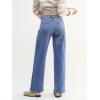 EMMIOL 047 Mid Rise Straight Leg Womens Baggy Jeans, Y2K Boyfriend Wide Leg Cute Trendy Loose Fit Denim Pants Stretch(047-sky Blue)