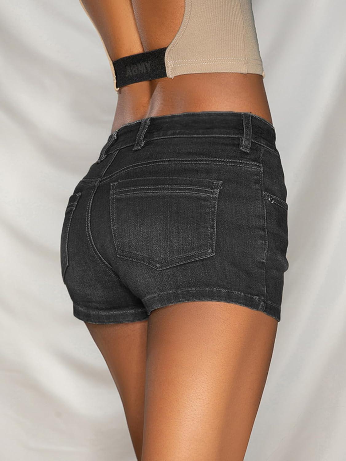 image:imageEMMIOL Women Low Waisted Jorts Sexy y2k Denim Jean Shorts Summer Hot Short Pants 90S Gray