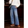 EMMIOL Baggy Jeans Women Straight Leg Mid Rise Boyfriend Wide Leg High Waisted Cute Trendy Y2K Loose Fit Pants Stretchy(009-light Blue)