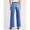 EMMIOL Baggy Jeans Women Straight Leg Mid Rise Boyfriend Wide Leg High Waisted Cute Trendy Y2K Loose Fit Pants Stretchy(009-mid Blue)