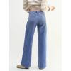 EMMIOL Baggy Jeans Women Straight Leg Mid Rise Boyfriend Wide Leg High Waisted Cute Trendy Y2K Loose Fit Pants Stretchy(047-sky Blue)