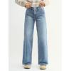 EMMIOL Baggy Jeans Women Straight Leg Mid Rise Boyfriend Wide Leg High Waisted Cute Trendy Y2K Loose Fit Pants Stretchy(047-vintage Blue)