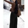 EMMIOL Baggy Jeans Women Straight Leg Mid Rise Boyfriend Wide Leg High Waisted Cute Trendy Y2K Loose Fit Pants Stretchy(Fleece Lined 041-dark Black)