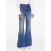 EMMIOL Women’s Flare Wide Leg Jeans Stretchy High Waisted Bell Bottom 2026 Basic Bootcut Denim Pants(A-dark Blue)
