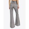 EMMIOL Women’s Flare Wide Leg Jeans Stretchy High Waisted Bell Bottom 2026 Basic Bootcut Denim Pants(A-gray Black)