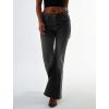 EMMIOL Women’s Flare Wide Leg Jeans Stretchy High Waisted Bell Bottom 2026 Basic Bootcut Denim Pants(C-black)