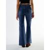 EMMIOL Women’s Flare Wide Leg Jeans Stretchy High Waisted Bell Bottom 2026 Basic Bootcut Denim Pants(C-denim Blue)