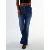 EMMIOL Women’s Flare Wide Leg Jeans Stretchy High Waisted Bell Bottom 2026 Basic Bootcut Denim Pants(C-denim Blue)
