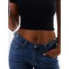 EMMIOL Women’s Flare Wide Leg Jeans Stretchy High Waisted Bell Bottom 2026 Basic Bootcut Denim Pants(C-denim Blue)