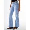EMMIOL Women’s Flare Wide Leg Jeans Stretchy High Waisted Bell Bottom 2026 Basic Bootcut Denim Pants(C-light Blue)