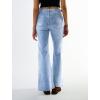 EMMIOL Women’s Flare Wide Leg Jeans Stretchy High Waisted Bell Bottom 2026 Basic Bootcut Denim Pants(C-light Blue)