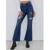 EMMIOL Women’s Flare Wide Leg Jeans Stretchy High Waisted Bell Bottom 2026 Basic Bootcut Denim Pants(High Rise Dark Blue)