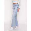 EMMIOL Women’s Flare Wide Leg Jeans Stretchy High Waisted Bell Bottom 2026 Basic Bootcut Denim Pants(High Rise Sky Blue)