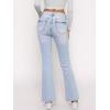 EMMIOL Women’s Flare Wide Leg Jeans Stretchy High Waisted Bell Bottom 2026 Basic Bootcut Denim Pants(High Rise Snow Blue)