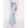 EMMIOL Women’s Flare Wide Leg Jeans Stretchy High Waisted Bell Bottom 2026 Basic Bootcut Denim Pants(High Rise Snow Blue)